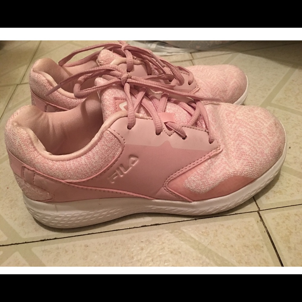 Chunky light pink dad sneakers